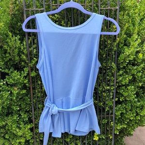 Ett Twa light blue tank top tie front from Anthropologie S